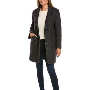 Marc New York Paige Wool Boucle Notch Long Coat - NWT